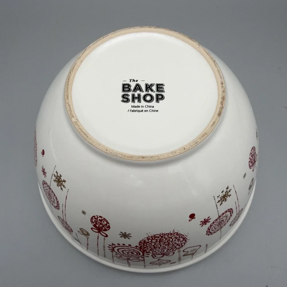The Bake Shop Large Christmas Mixing Bowl 8